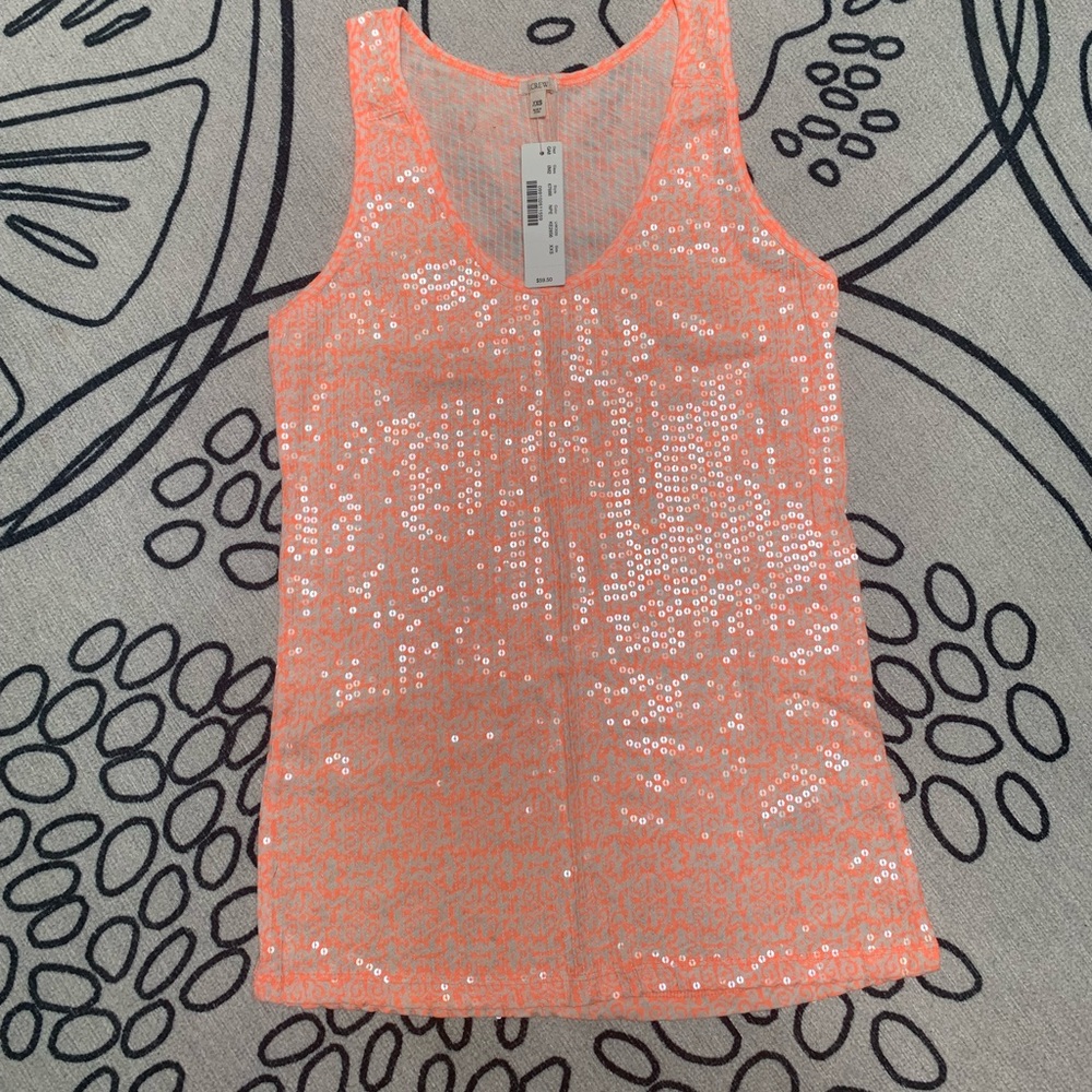 jcrew sequin tank top